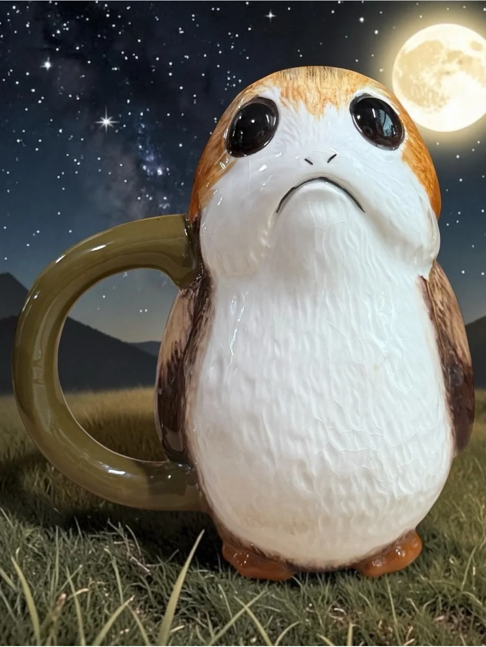 Disney Store Star Wars Porg Sculpted Ceramic 3D Mug